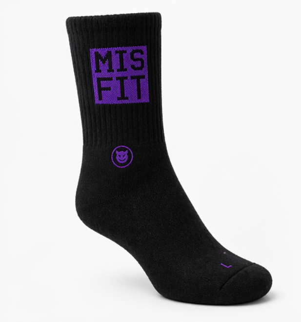 Misfit Logo Socks - Black