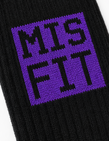 Misfit Logo Socks - Black